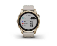 GARMIN Fenix 7S Sapphire Solar Kremowozloty tytan z jasnopiaskowym paskiem 010-02539-21 - 1467053 - zdjęcie 8